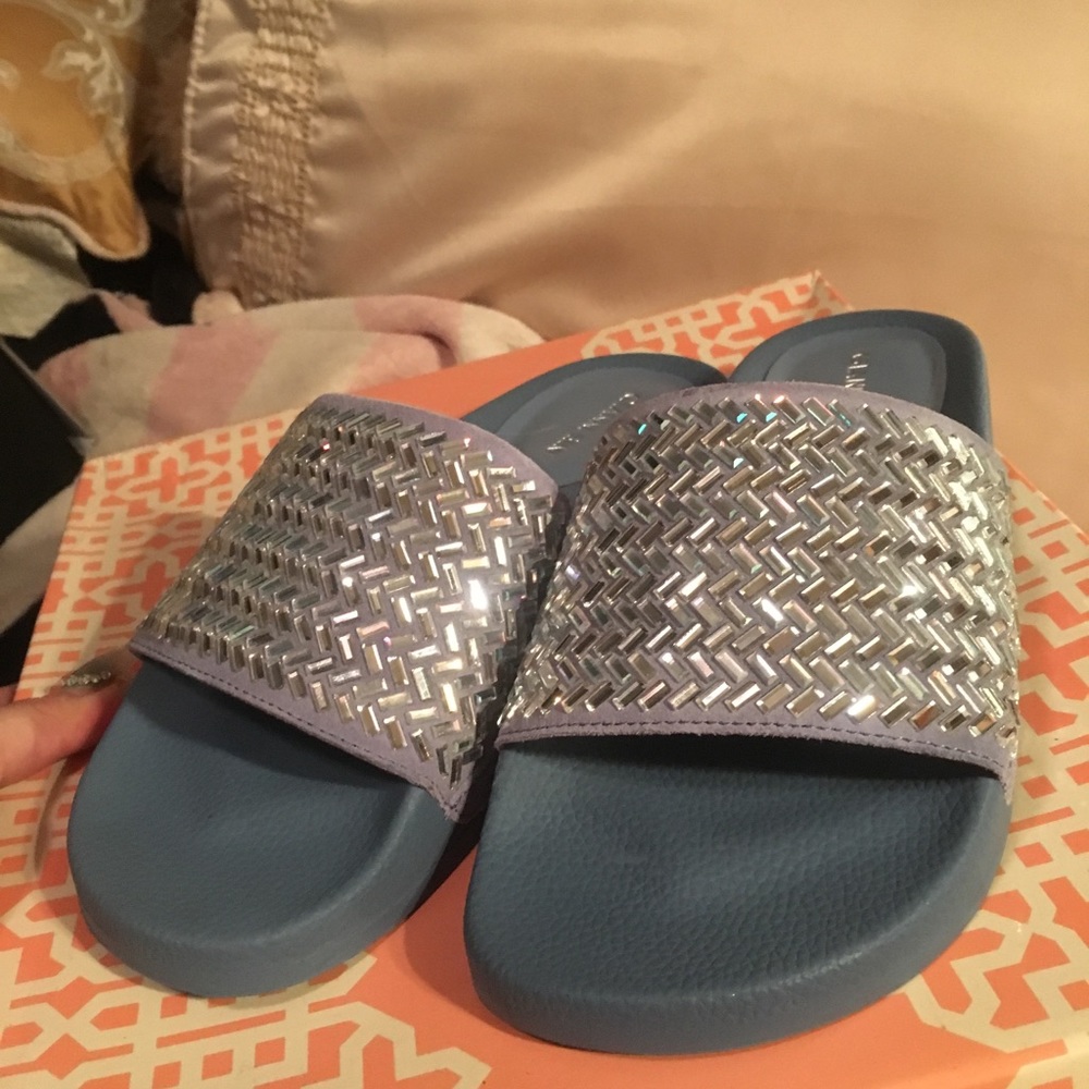 Gianni bini sliders with Rhinestones